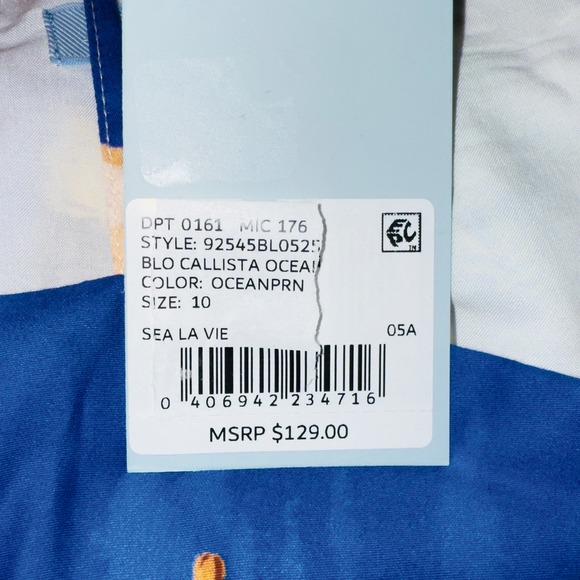 Antonio‎ Melani Womens 10 Evie Ocean Print Skirt & Top NWT - Picture 12 of 14